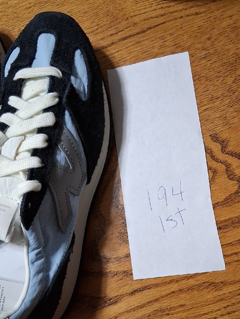 NEW BALANCE US Women 6 SPRUCE UNISEX 4.5 Ice Blue  Sneakers Black Grey NEW 471 - Picture 8 of 8